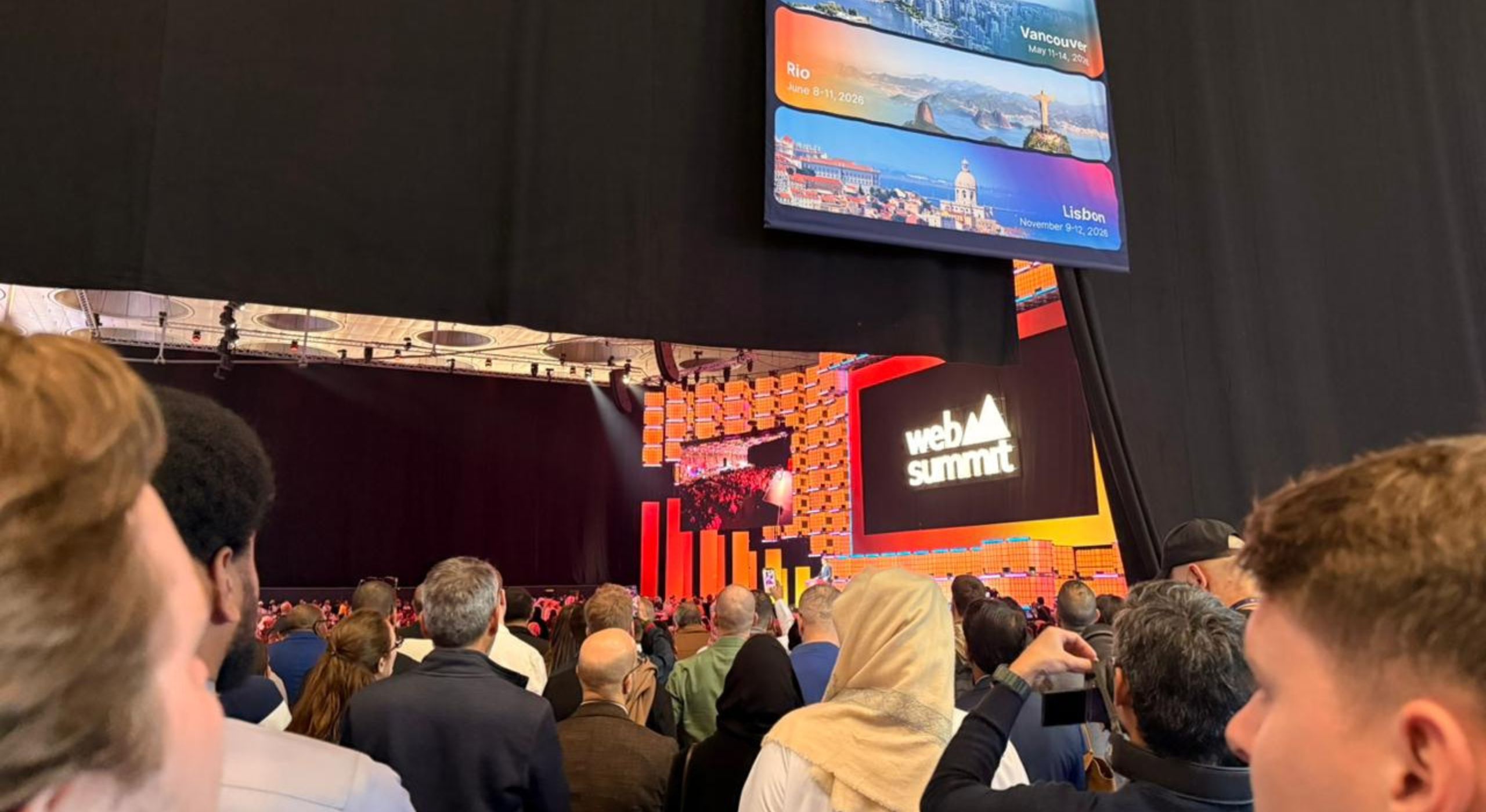 Discussion in a glass conference room