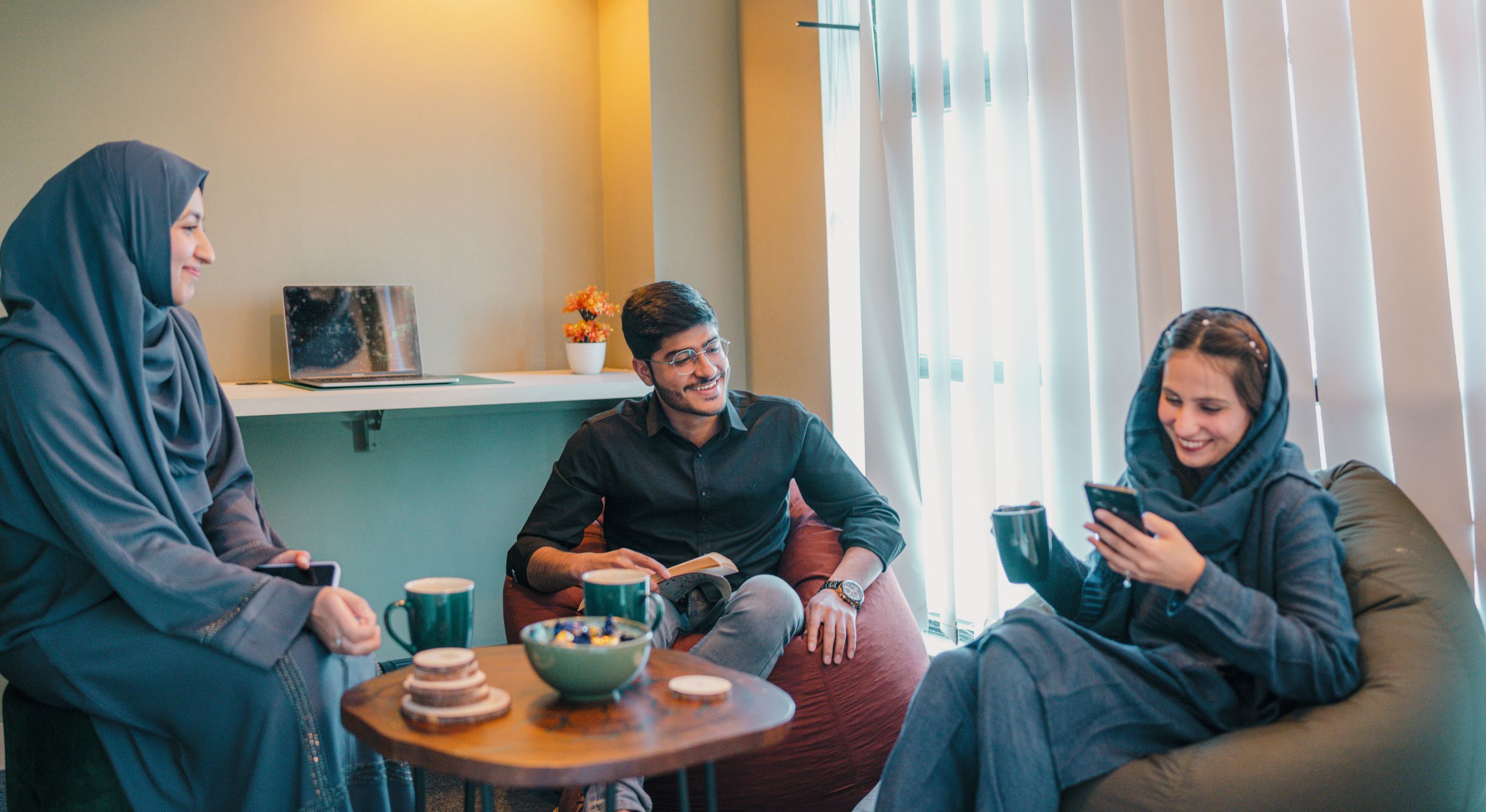 Meeting room presentation screen