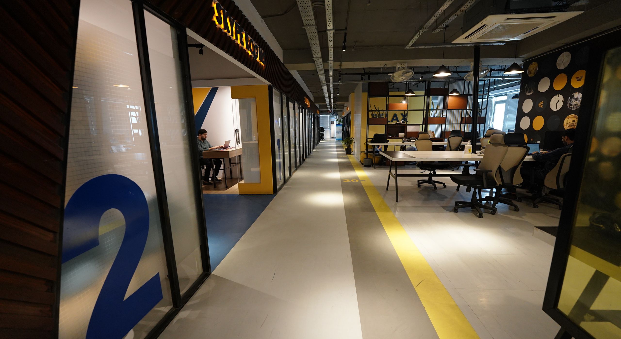 Lounge with beanbags