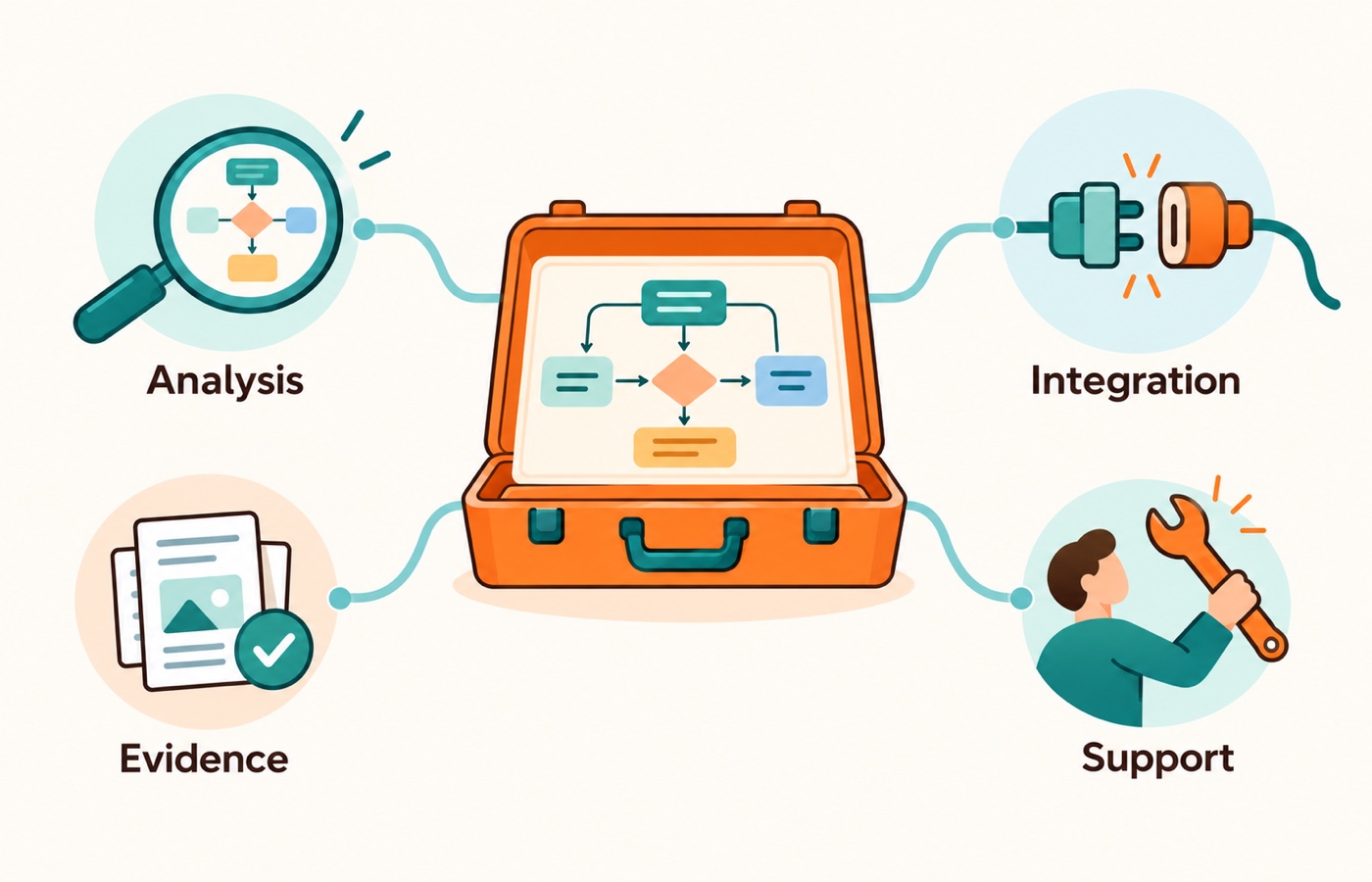 Evaluate an automation partner through workflow analysis, integration capability, outcome evidence, and support ownership.