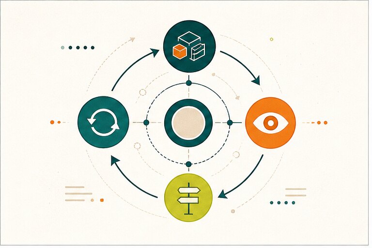 MVP validation loop showing build, observe, decide, and iterate stages