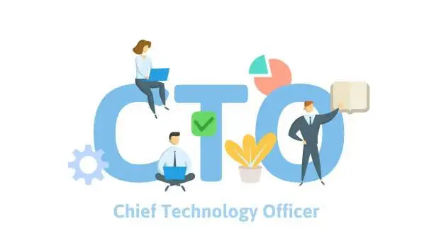 chief technology officer concept with keywords letters and icons flat vector id1124698225 1.jpg