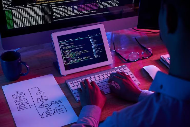 Where Can I Find Programmers In 2024? | Hapy Guide 1 professional programmer working late dark office 1098 18705